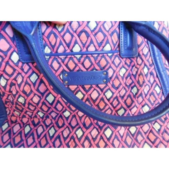 Vera Bradley Convertible Detachable Crossbody Purple Pink Handbag Purse - Picture 4 of 5
